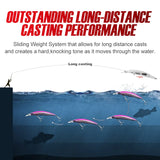 NOEBY-Artificial Bait for Sea Fishing, Jerkbait Minnow Fishing Lure, Sinking Wobblers, Sliding Weight System, 110mm, 19G, 3Pcs
