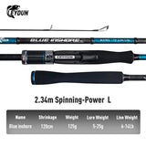 LEYDUN BLUE INSHORE Inshore Breakwater Bass Rod S782L S832M S862ML S902ML S922ML S972M S1003MH Saltwater light Spinning Rods