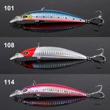 NOEBY-Artificial Bait for Sea Fishing, Jerkbait Minnow Fishing Lure, Sinking Wobblers, Sliding Weight System, 110mm, 19G, 3Pcs