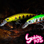 TSURINOYA 70S Sinking Minnow Fishing Lure - DW75 70mm 8.9g 0.6~1.0m