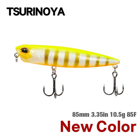 TSURINOYA Topwater Floating Pencil Fishing Lure - DW59 85mm 10.5g - Long Casting