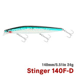 TSURINOYA Ultra-long Casting Floating Minnow 140F STINGER 140mm 24g