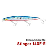 TSURINOYA Ultra-long Casting Floating Minnow 140F STINGER 140mm 24g