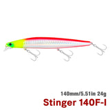 TSURINOYA Ultra-long Casting Floating Minnow 140F STINGER 140mm 24g