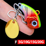 Ice fishing lure with eyes