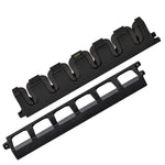 Booms Fishing WV2 Vertical 6-Rod Rack Fishing Pole Holder Rod Holders Wall Mount Modular for Garage