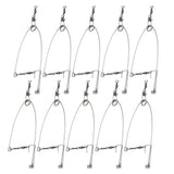 10pcs Stainless Steel Fishhook Automatic Device Trap Fishing Hook