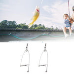 10pcs Stainless Steel Fishhook Automatic Device Trap Fishing Hook