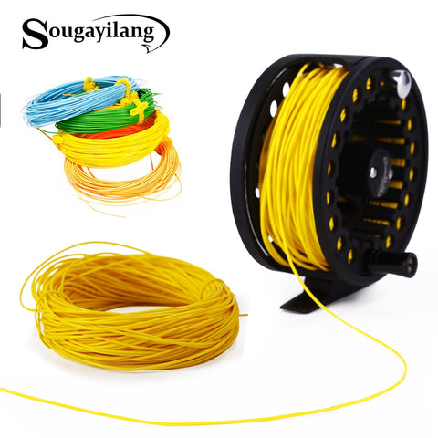 Sougayilang 100FT Floating Fly Fishing Cord  Weight Forward Fly Line 6 Colors Polyethylene Fly Fishing Line 4F 5F 6F 7F 8F