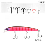 TSURINOYA 92SP Suspending Minnow Fishing Lure DW78 92mm 9g Long Casting 3 hooks Crank Bait Jerkbait