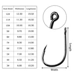 100Pcs Fishing Hooks