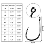 100Pcs Fishing Hooks