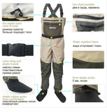 JEERKOOL Fishing Waders Clothing Portable Chest Overalls Waterproof Clothes Wading Pants Stocking Foot Good JEERKOOL For Fish Shoes