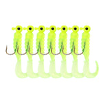 7pcs/lot 1.75g Soft Fishing Lure Worm with Swimming Tail