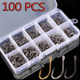 100Pcs Fishing Hooks