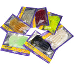 Fishing Soft Lure Bait 10cm Single Tail Grub; 5 Pieces