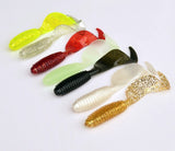 Fishing Soft Lure Bait 10cm Single Tail Grub; 5 Pieces