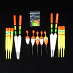 15Pcs/set Vertical Buoy Fishing Floats Assorted Size f