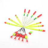 15Pcs/set Vertical Buoy Fishing Floats Assorted Size f