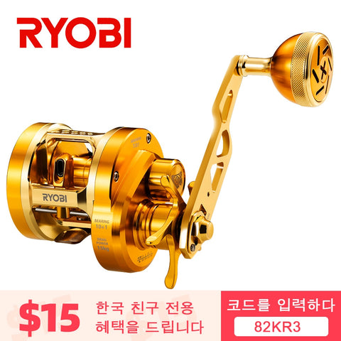 JAPAN Brand RYOBI VARIUS METAL FISHING REEL DRUM WHEEL 11BB 15KG LIGHT JIGGING BOAT REELL BAIT CASTING REEL