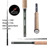 Goture Tenkara Fly Fishing Rod Combo 3.6m Ultralight Carbon Fiber Rod with Line Lure Clipper