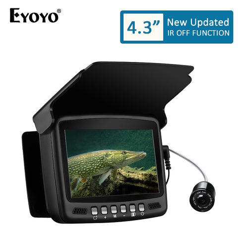 Eyoyo Video Fish Finder 4.3 Inch IPS LCD Monitor Camera Kit for Winter Underwater Ice Fishing Manual Backlight