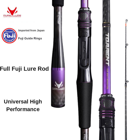 PURELURE All Fuji High Carbon Long Casting Spinning and Casting Fishing Rod