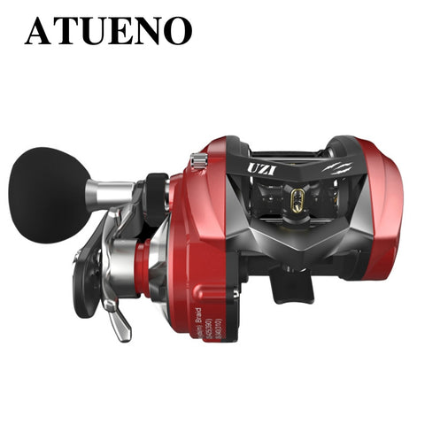 ATUENO 7+1BB Big Game Baitcasting Fishing Reel 6.1:1 Gear Ratio 15KG Braking Power High Quality Ultra Light Casting Reels