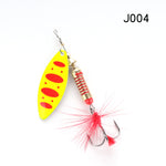 W.P.E Brand Spinner Lure 1pcs 6.5g/10g/13.5g 22 color with Treble Hook