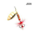 W.P.E Brand Spinner Lure 1pcs 6.5g/10g/13.5g 22 color with Treble Hook