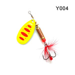 W.P.E Brand Spinner Lure 1pcs 6.5g/10g/13.5g 22 color with Treble Hook