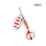 W.P.E Brand Spinner Lure 1pcs 6.5g/10g/13.5g 22 color with Treble Hook