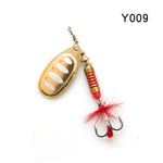 W.P.E Brand Spinner Lure 1pcs 6.5g/10g/13.5g 22 color with Treble Hook