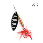 W.P.E Brand Spinner Lure 1pcs 6.5g/10g/13.5g 22 color with Treble Hook