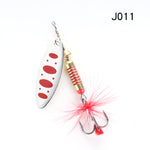 W.P.E Brand Spinner Lure 1pcs 6.5g/10g/13.5g 22 color with Treble Hook