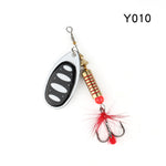 W.P.E Brand Spinner Lure 1pcs 6.5g/10g/13.5g 22 color with Treble Hook