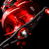 KUYING MAGICIAN 6.2:1 12+1 Metal Bait Casting Drum 286.5g Fishing Reel Vessel Wheel Saltwater Coil Centrifugal 8KG