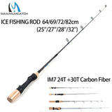 Maximumcatch Lightweight Ice Fishing Rod IM7 Carbon Fiber Winter Fishing Pole